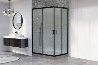 Душевой уголок Royal Bath HPD 110x80см чёрный RB8110HPD-C-BL